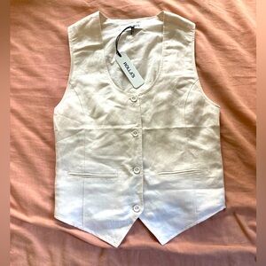 Rolla’s soho linen vest size small NWT